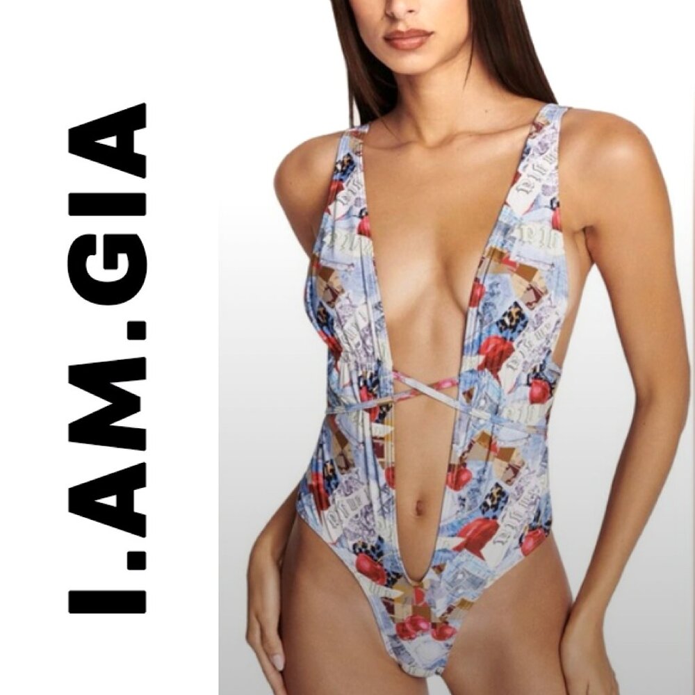 I.AM.GIA  | Red and Blue Bathing Suit | xs